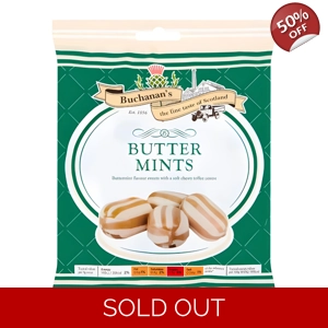 Buchanan's Butter Mints - Buchanans Buttermints Mint Sweets - 170g Bag